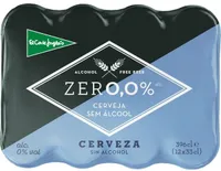 Zero ,cerveza tradicional sin alcohol latas