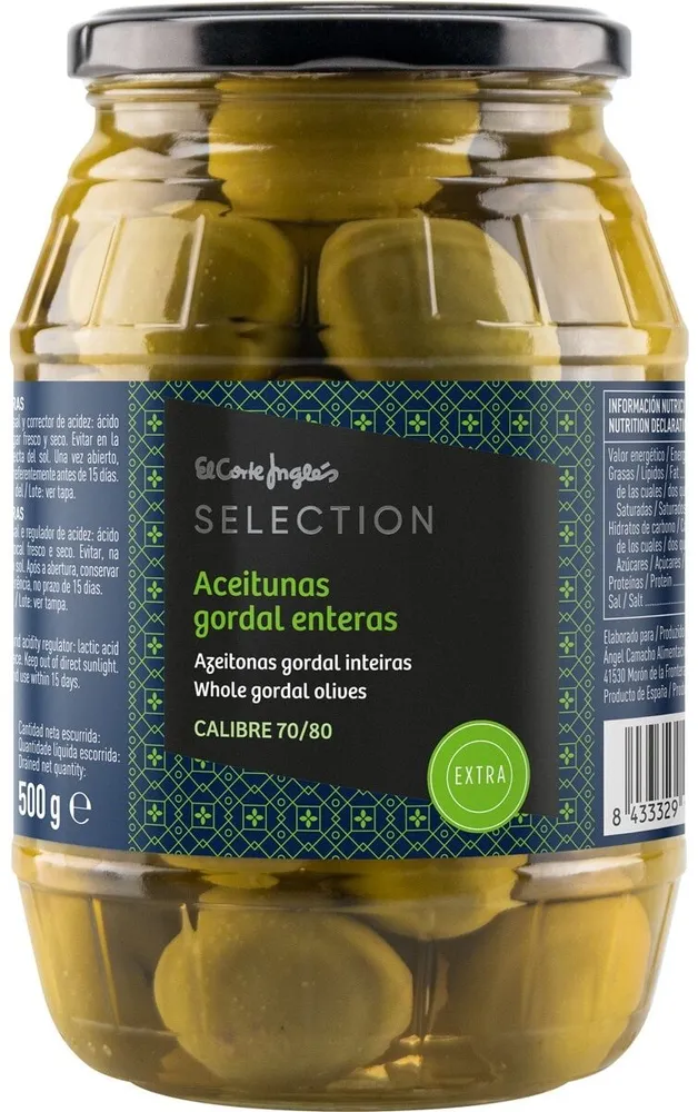 Aceitunas enteras gordal