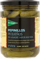 Pepinillos pequeños vinagre sabor anchoa