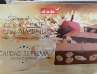 Turrón de chocolate con almendras
