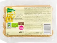 Salchicha vegetal de tofu y quinoa ecológica