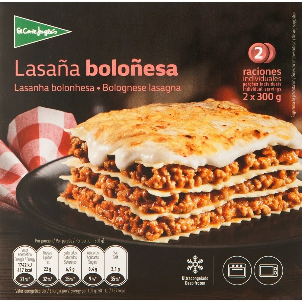 Lasaña boloñesa