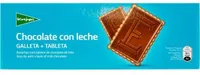 Galletas con tableta de chocolate con leche