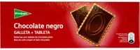 Galletas con tableta de chocolate negro