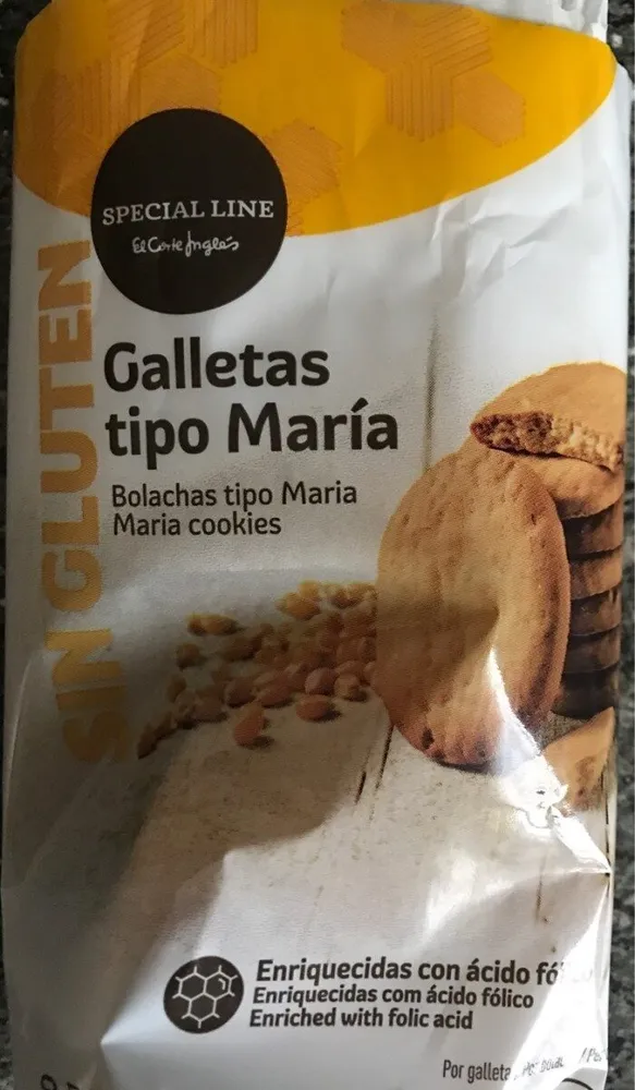 Galletas tipo maría sin gluten