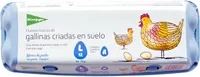 Huevos frescos de gallinas criadas en suelo