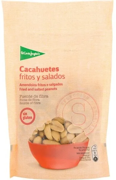 Cacahuetes fritos y salados