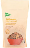 Cacahuetes fritos con miel