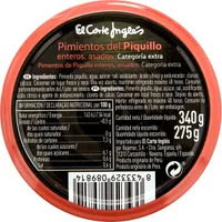 Pimientos del piquillo enteros asados