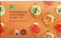 Mini biscotes integrales con alto contenido fibra