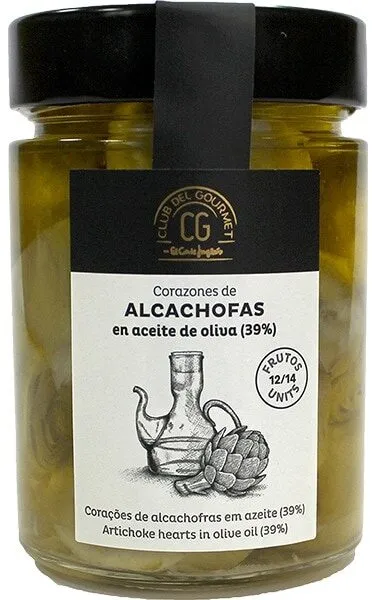 Acachofas confitadas en aceite de oliva