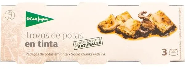 Trozos de potas en tinta