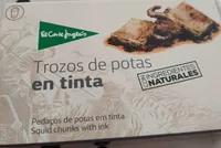 Trozos de potas en tinta