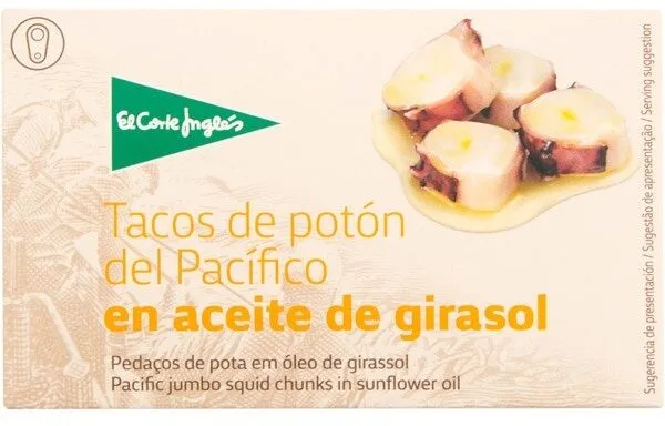 Tacos de potón del pacífico en aceite de girasol