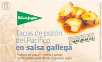 Tacos de potón del pacífico en salsa gallega