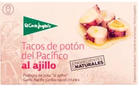 Tacos de potón del pacífico al ajillo
