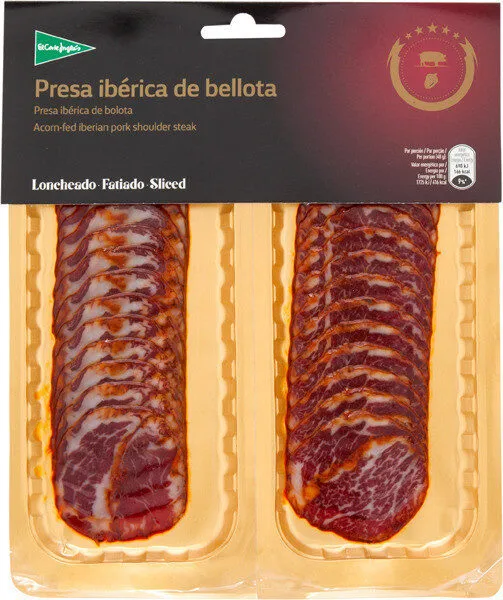Presa de bellota ibérica lonchas sin gluten