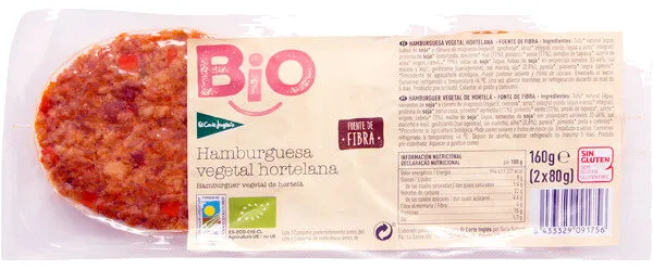 Bio hamburguesa vegetal hortelana