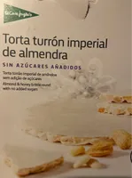 Torta turrón imperial de almendra sin azúcares