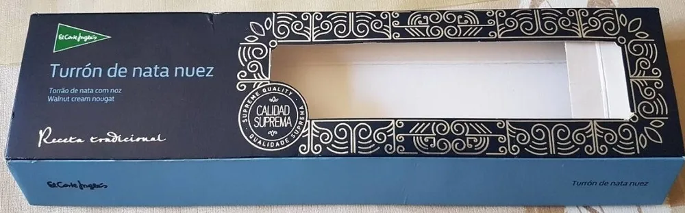 Turrón de nata nuez