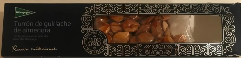 Turrón de guirlache de almendra