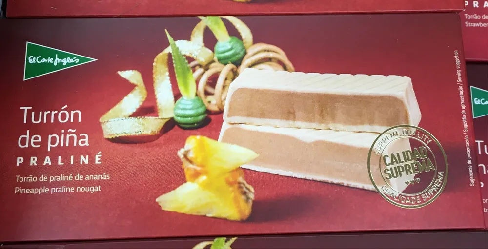Turrón de piña praliné