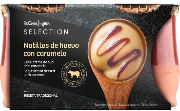 Natillas de huevo con caramelo