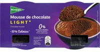 Mousse de chocolate light 0%