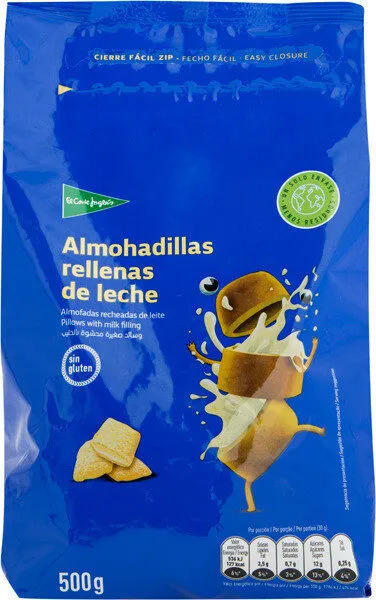 Almohadillas rellenas de leche
