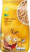 Trigo inflado con miel