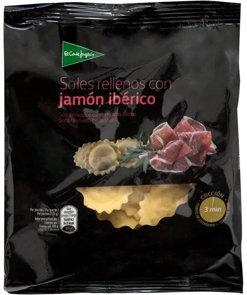 Soles rellenos con jamón ibérico