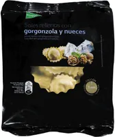 Soles rellenos con gorgonzola y nueces