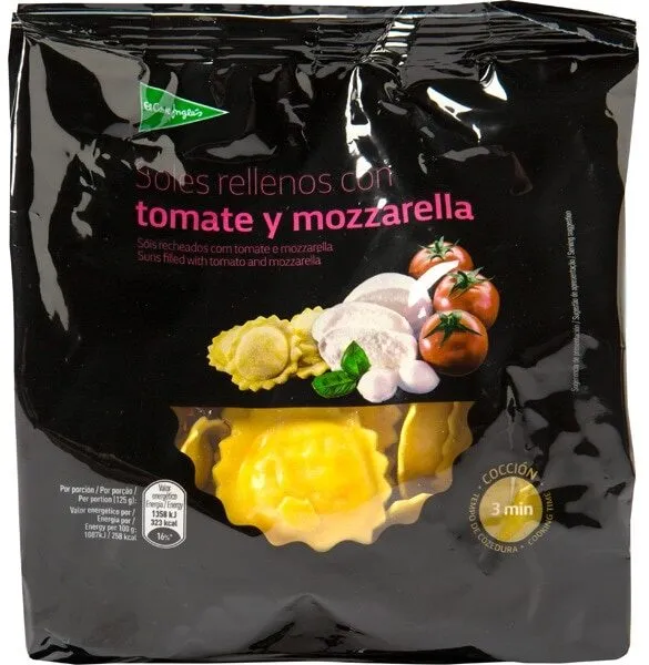 Soles rellenos con tomate y mozzarella