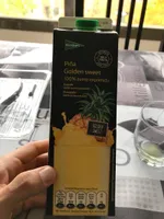 Zumo de piña exprimido fruta brik