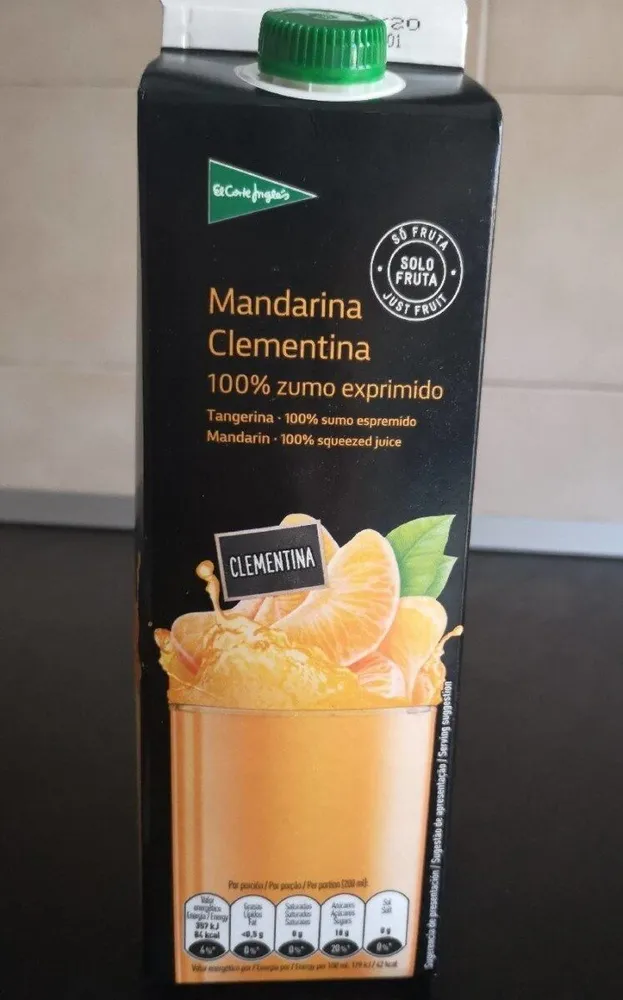Zumo de mandarina clementina