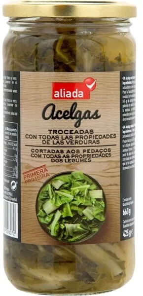 Acelgas troceadas