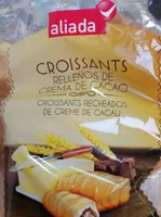 Croissants rellenos de crema de cacao