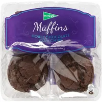 Muffins doble chocolate con chips