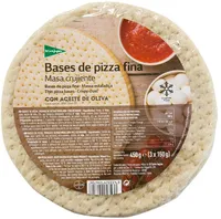 Bases de pizza fina