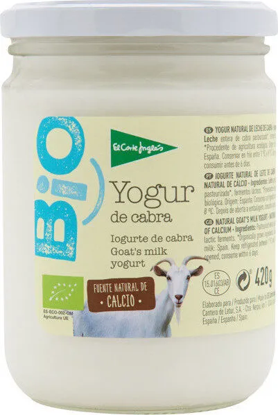 Yogur de cabra natural ecológico tarro