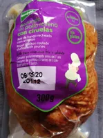 Redondo de pollo relleno con ciruelas
