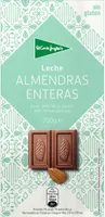 Chocolate con leche con almendras enteras