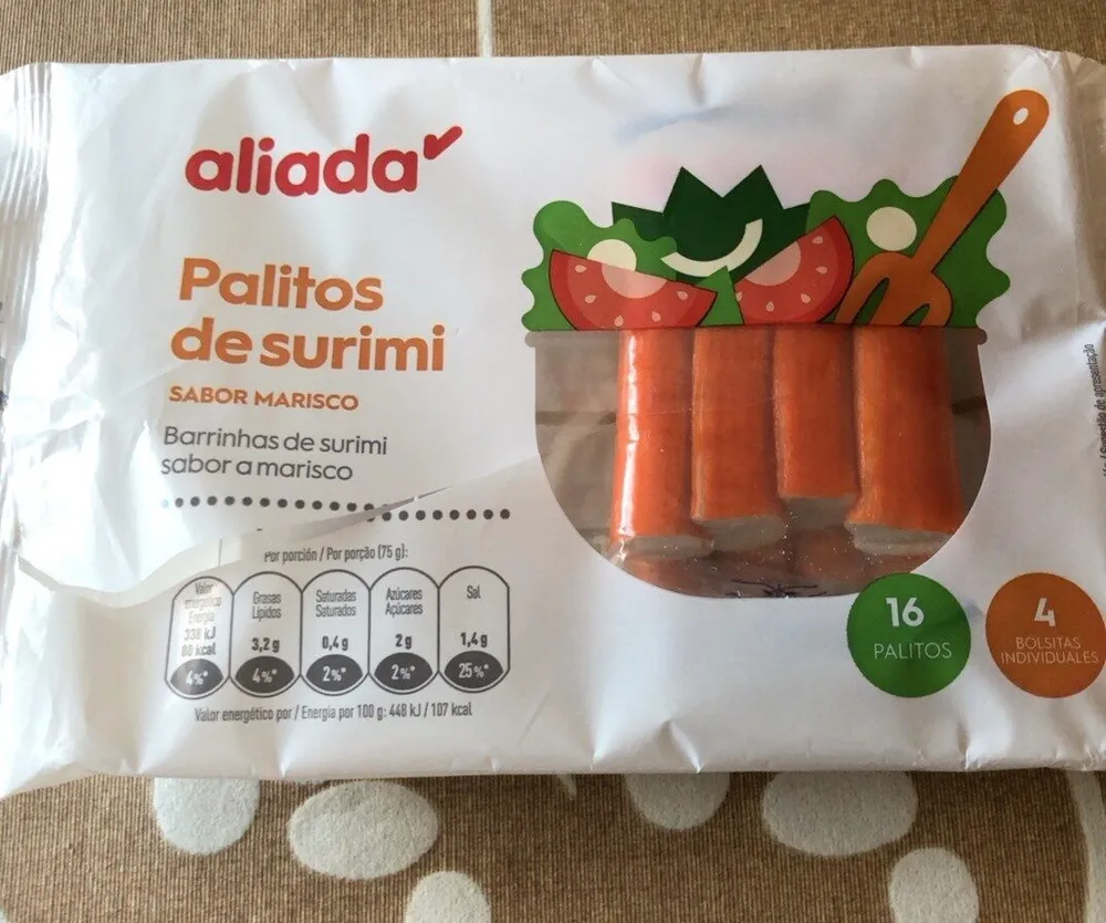 Palitos de surimi