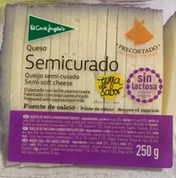 Queso semicurado sin lactosa