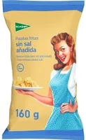 Patatas fritas sin sal añadida