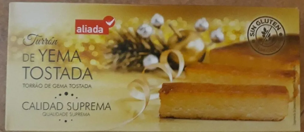 Turrón de yema tostada