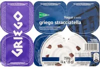 Yogur al estilo griego stracciatella