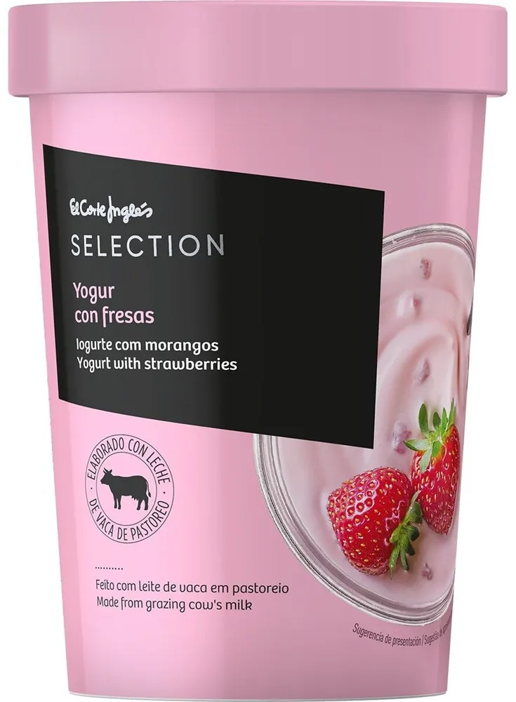Yogur con fresas