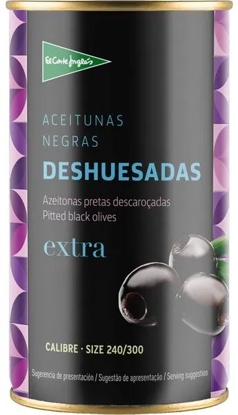 Aceitunas negras deshuesadas