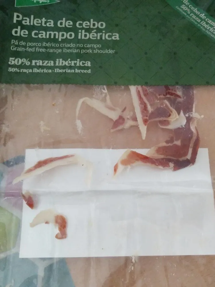 Paleta de cebo de campo iberico